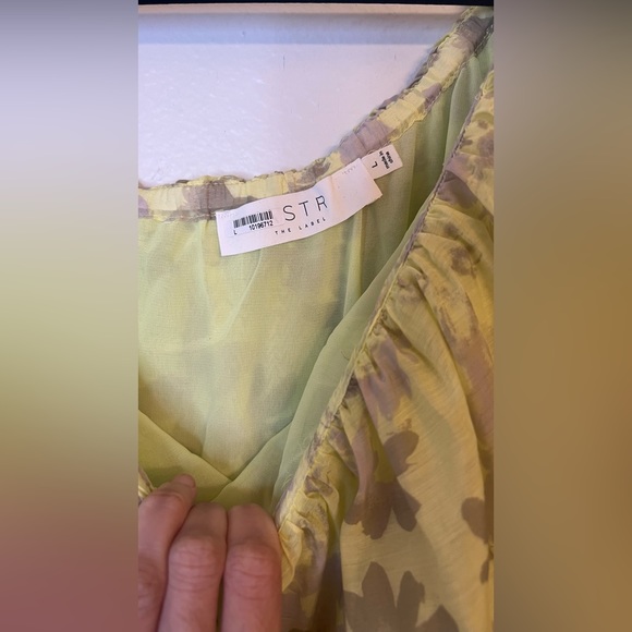 NWT ASTR the Label off shoulder maxi dress size large - Picture 8 of 13